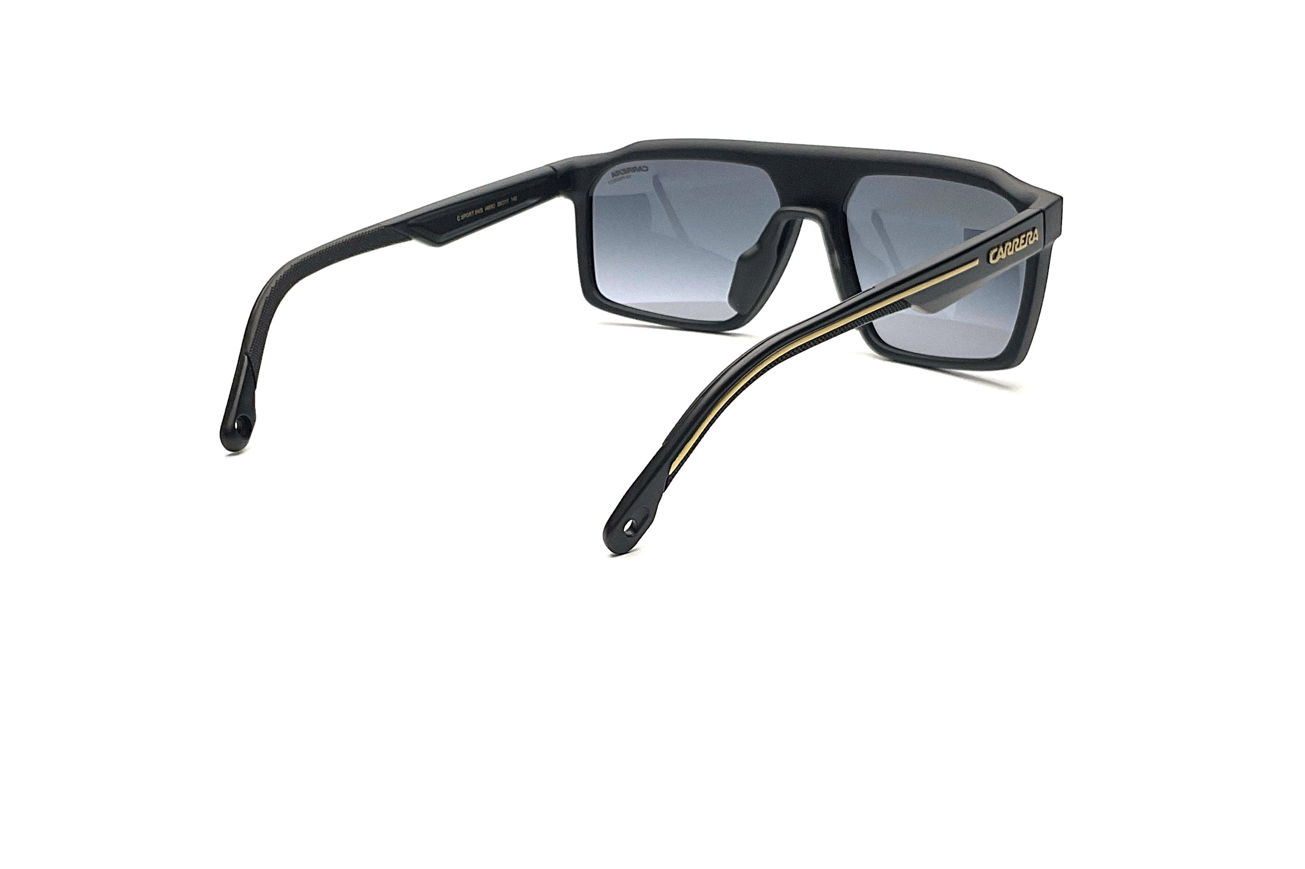 Carrera C Sport 04 Matte Black Gold Sunglasses - Polarized UV Protection for Men & Women - Perfect for Driving, Running, and Outdoor Activities