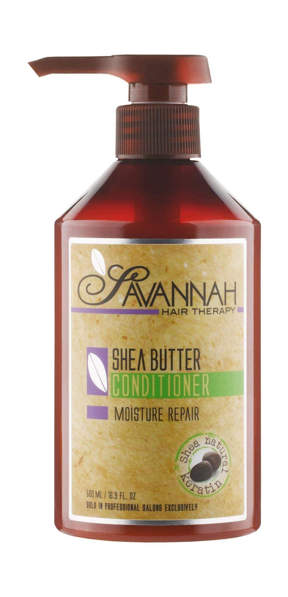 Shea Butter Shampoo and Conditioner Set for Dry Damaged Hair - Moisture Repair Treatment with Cotton Silk Protein, Sulfate & Sodium Chloride Free (16.9oz/500ml x 2) - Perfect for Home & Salon Hair Care