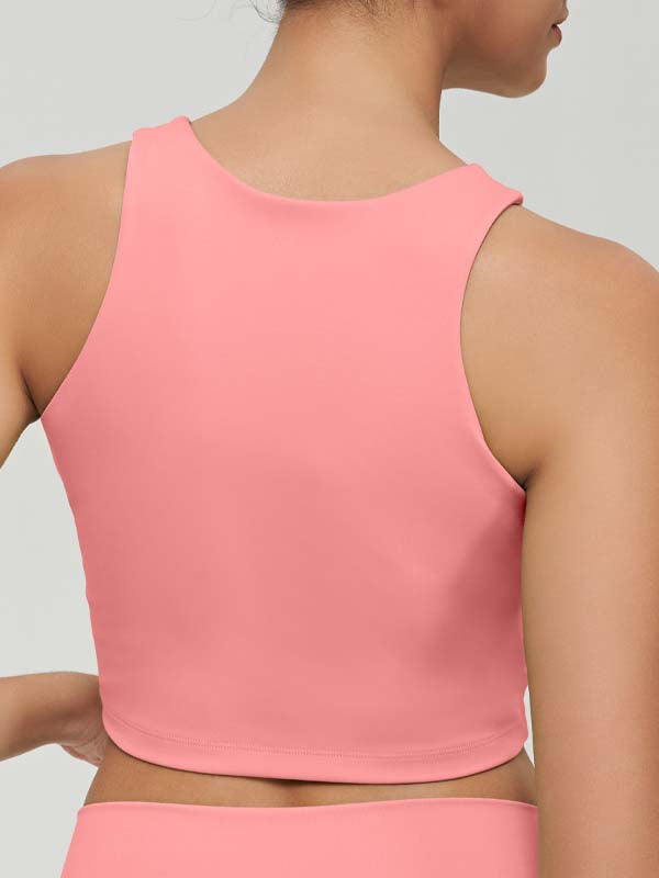 ZASUWA Women's Twist Hollow Out Solid Color Tank Top - Stylish Casual Summer Tops for Women, Perfect for Beach, Vacation and Everyday Wear