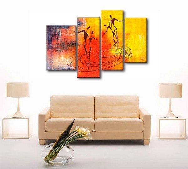 Abstract Love Painting - Large Acrylic Canvas Artwork for Bedroom Wall Decor | Modern Minimalist Home Art | Perfect for Living Room, Office & Gift Giving
