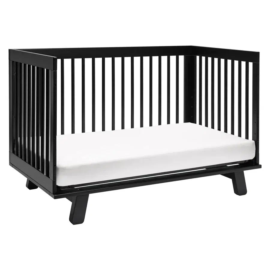 Babyletto Hudson 3-in-1 Convertible Crib - Black | Modern Nursery Furniture for Newborn to Toddler | Perfect for Small Spaces & Gender-Neutral Nursery Decor