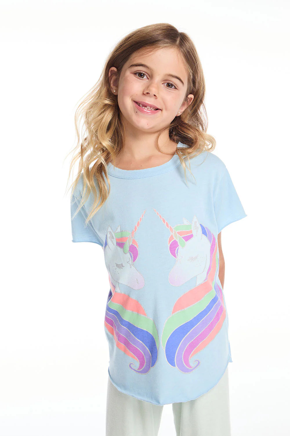 Chaser Reflected Rainbow Unicorn T-Shirt for Women - Cute Graphic Tee for Casual Wear, Parties & Festivals