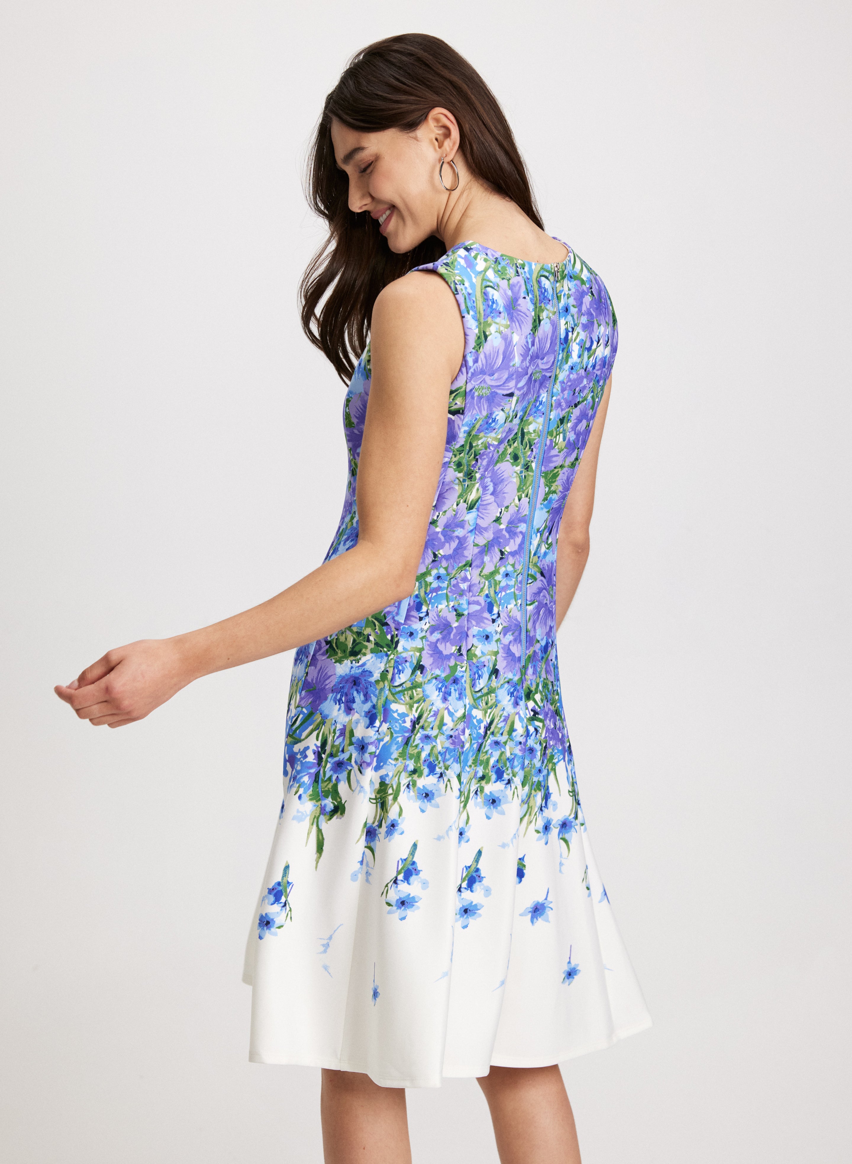 Floral Print Sleeveless Summer Dress for Women - Lightweight & Comfortable - Perfect for Beach, Vacation & Outdoor Parties
