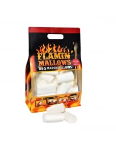 Flamin' Mallows BBQ Marshmallows 400g - Gourmet Toasted Marshmallows for Campfires, BBQs & Desserts | Perfect for S'mores & Outdoor Parties