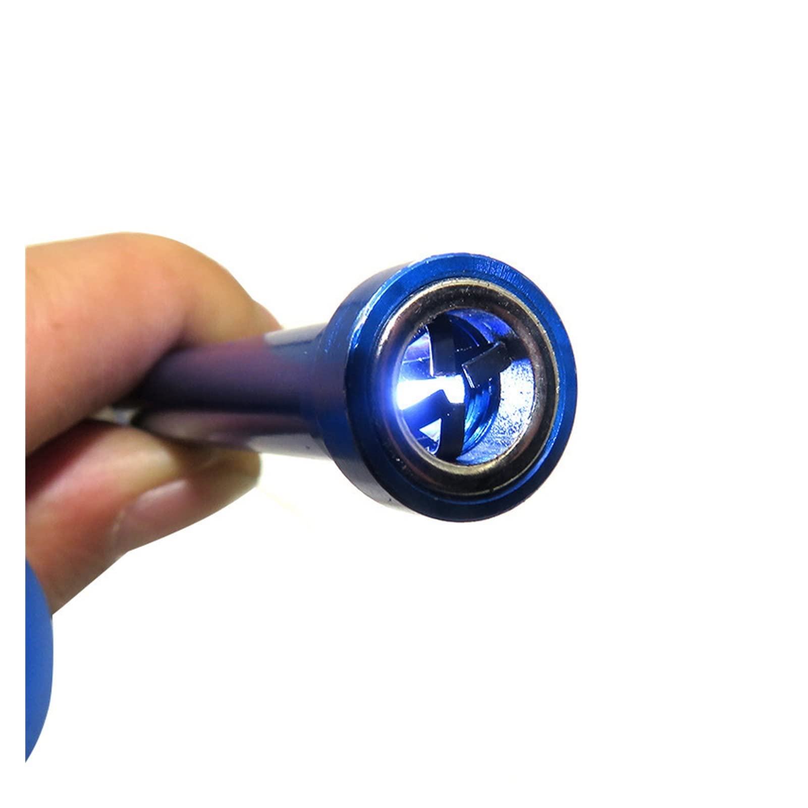 MGRAS 620mm Flexible Strong Magnetic Telescopic Pickup Tool with LED Light - Blue Suction Bar Claw for Metal Nuts, Bolts, and Screws - Ideal for Automotive Repair and DIY Projects
