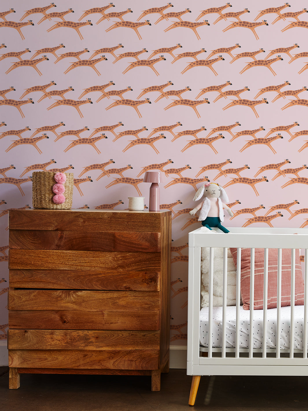 Galloping Giraffes Wallpaper by Tea Collection - Cute Animal-Themed Nursery Decor for Baby Rooms & Kids Bedrooms