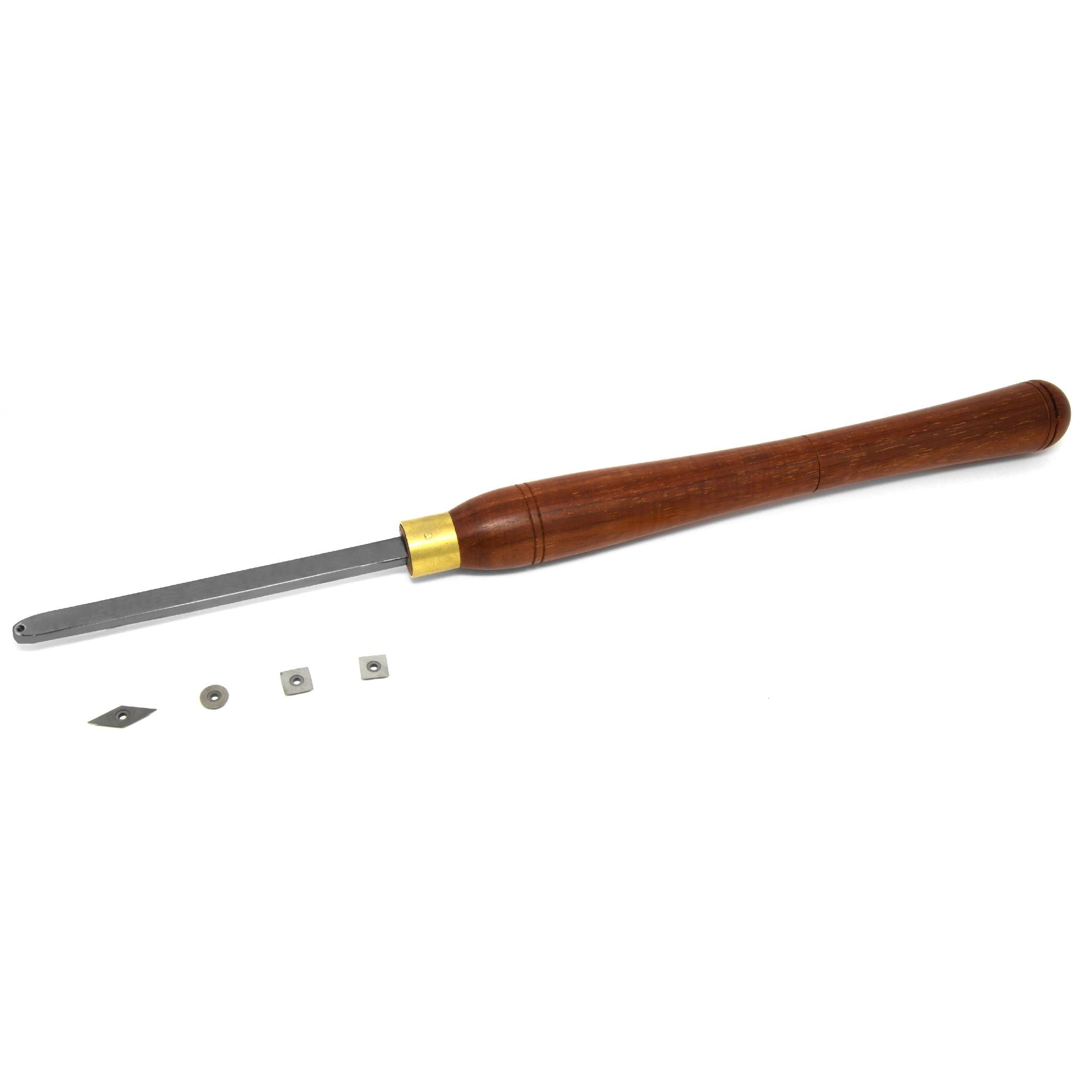 WEN CH4704 18.5 Inch Indexable Wood Turning Chisel with 4 Carbide Cutter Tips - Professional Woodturning Tool for Lathe Projects, Bowl Making & Furniture Crafting