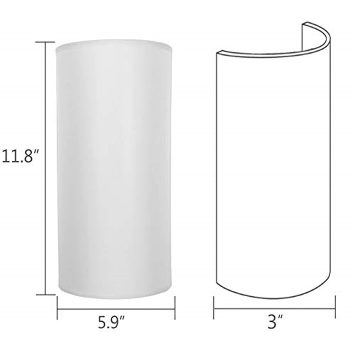 Kiven Battery Operated Wall Sconce with Remote - 11.8 Inch Fabric Wall Lamp, 3 Lighting Modes & Dimmable Display with Timer - Perfect for Bedroom, Bathroom, Hallway (White, 4 Pack) - Ideal for Night Lights, Home Decor, and Cozy Ambiance