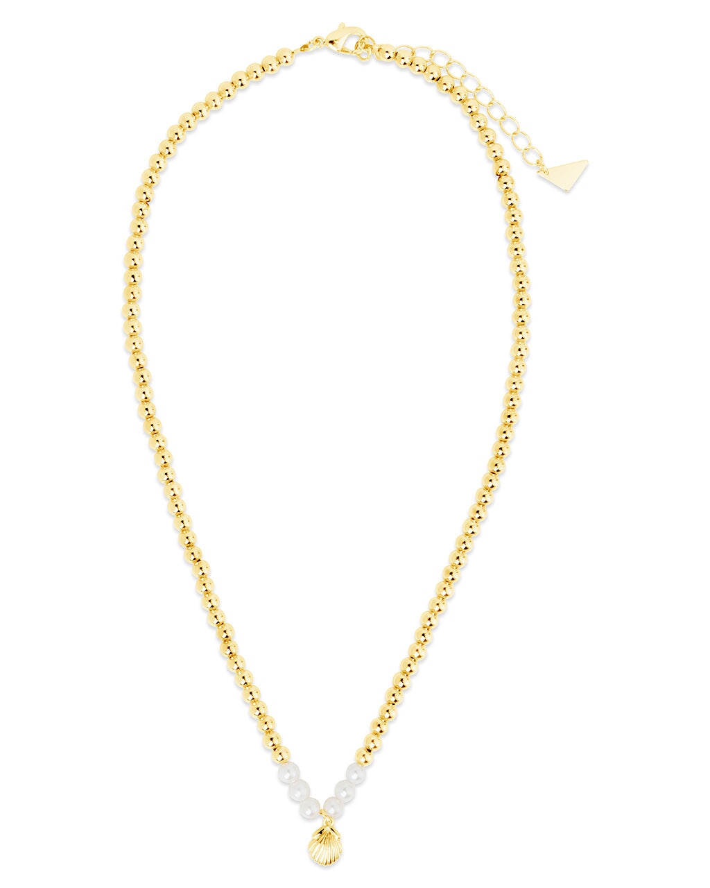Marjorie Pearl & Shell Pendant Necklace - Elegant Beach Jewelry for Women, Perfect for Weddings, Vacations & Summer Outfits