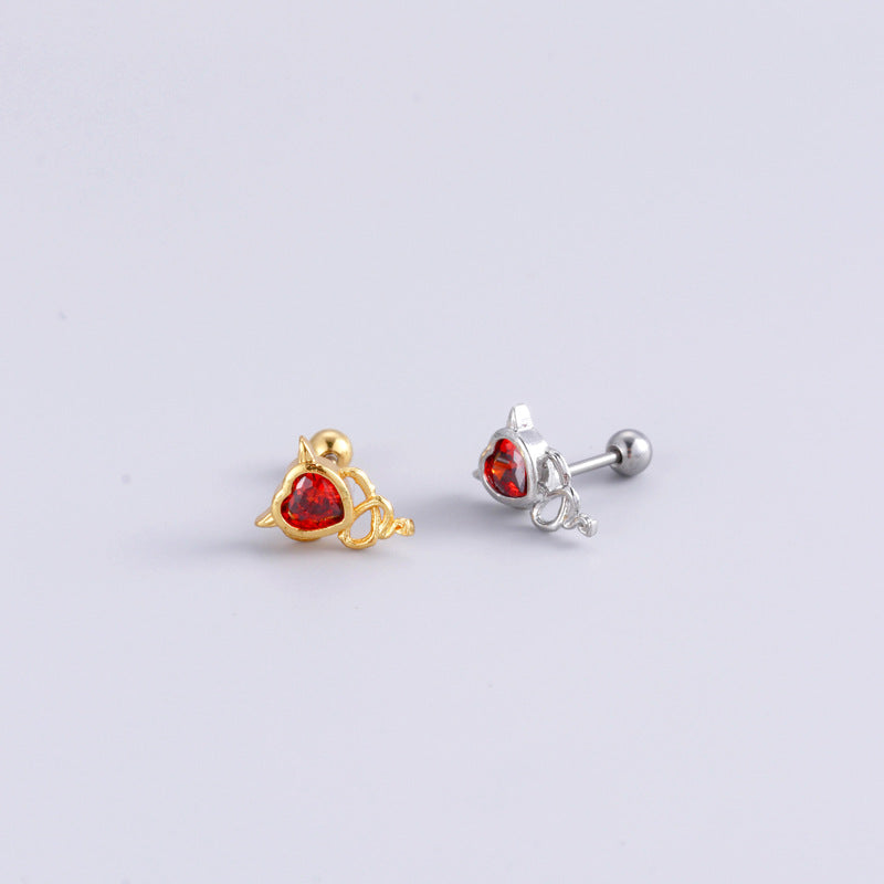 20G Cartilage Surgical Steel Earrings - Butterfly, Heart & Ball Back Stud Earrings for Women | Hypoallergenic Piercing Jewelry | Perfect for Daily Wear, Parties & Gifts