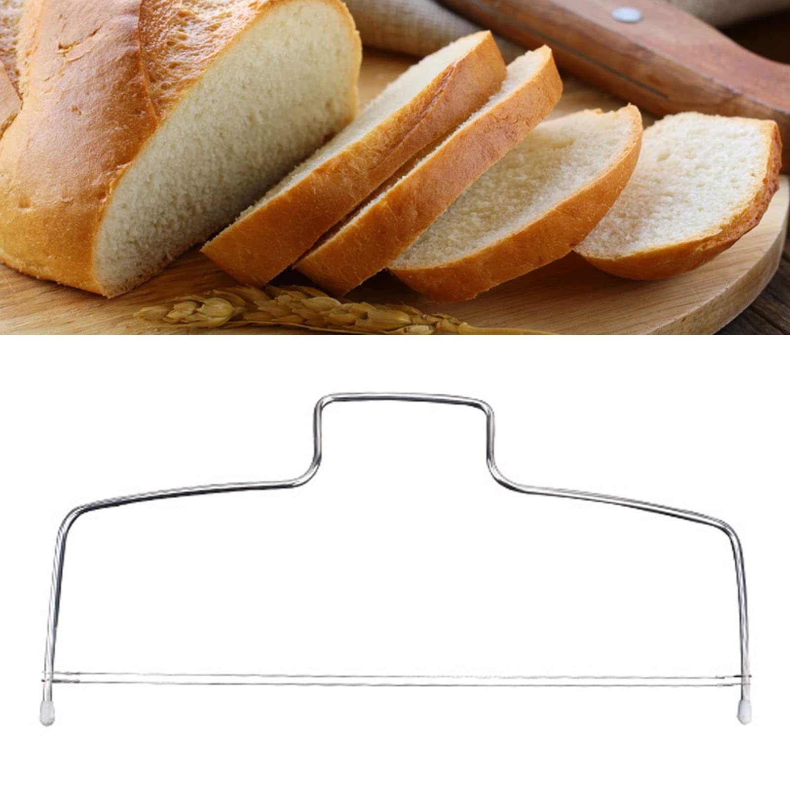 Stainless Steel 8-Gear Adjustable Cake Cutter & Leveler - Dual Wire Cake Slicer for Perfect Baking Layers | Ideal for Wedding Cakes, Birthday Cakes & Professional Baking Tools
