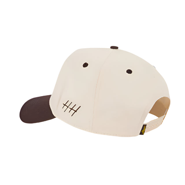 Huega House Legacy Snapback Hat - Tan & Brown Adjustable Baseball Cap for Men & Women - Perfect for Casual Wear, Sports, and Outdoor Activities