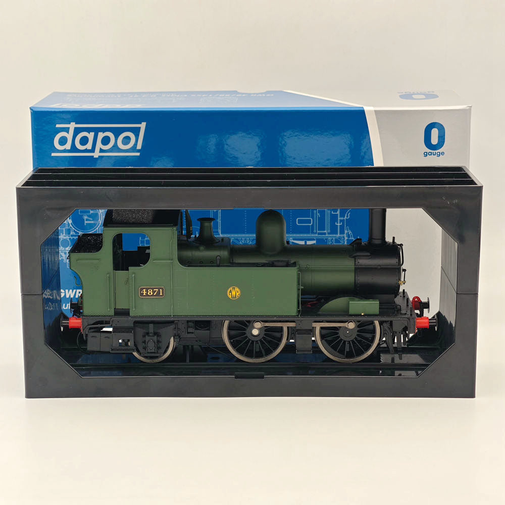 Dapol 7S-006-002 O Gauge 48xx Class GWR Shirtbutton Green 4871 21DCC Model Train Locomotive - Perfect for Railway Enthusiasts & Collectors