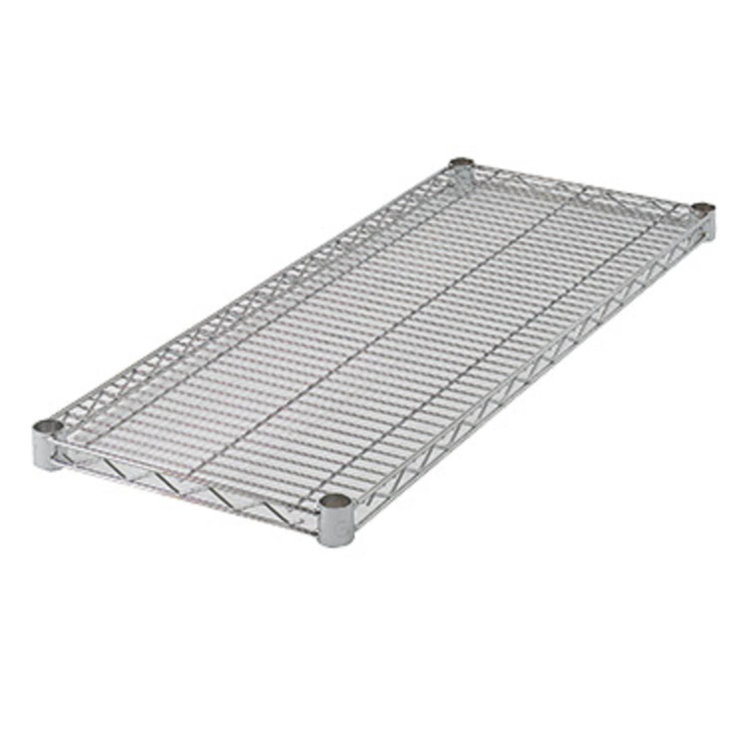 Winco VC-1436 36' x 14' Chrome Plated Wire Shelf - Heavy Duty Metal Storage Rack for Kitchen, Garage & Commercial Use