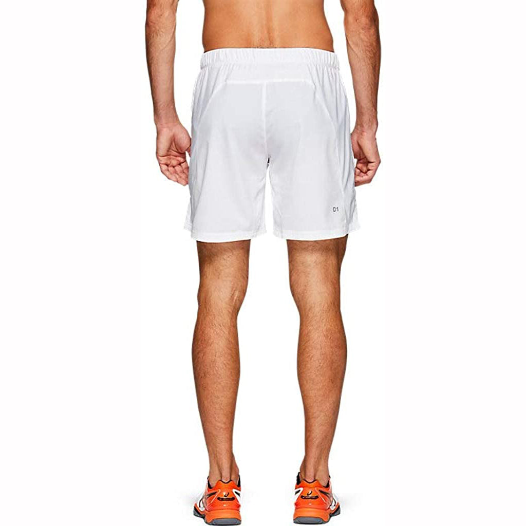 ASICS Men's Elite 7-Inch Running Shorts - Lightweight Athletic Shorts for Men, Quick-Dry Workout Shorts with Liner - White (Perfect for Running, Gym, Training & Sports)