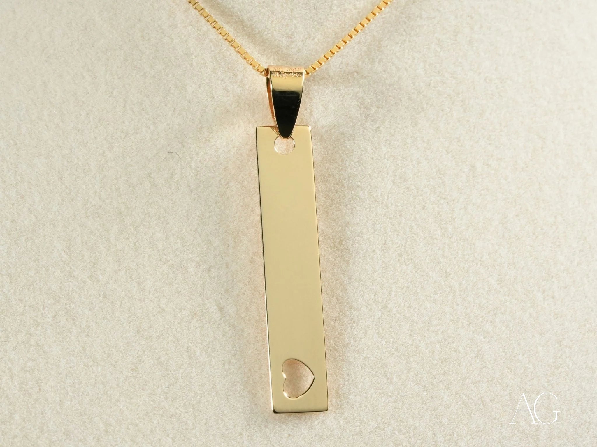14K Gold Bar Pendant Necklace for Women - Elegant Minimalist Jewelry Gift for Birthday, Anniversary & Everyday Wear