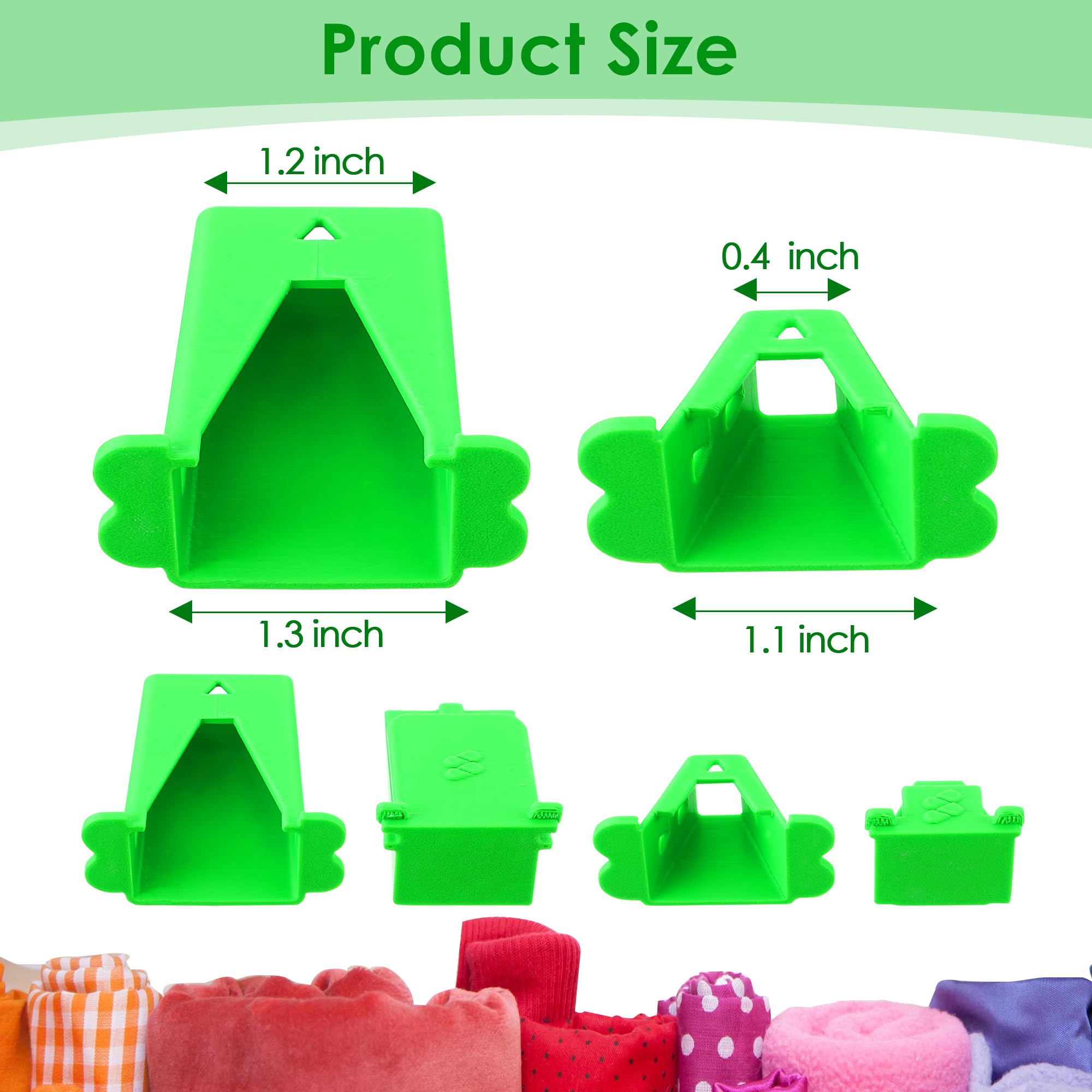 2 Pack Fabric Tube Maker for DIY Roll Rugs - Sewing Bias Tape Tool with Patented Design (Green) - Perfect for Crafting, Home Decor & Quilting Projects