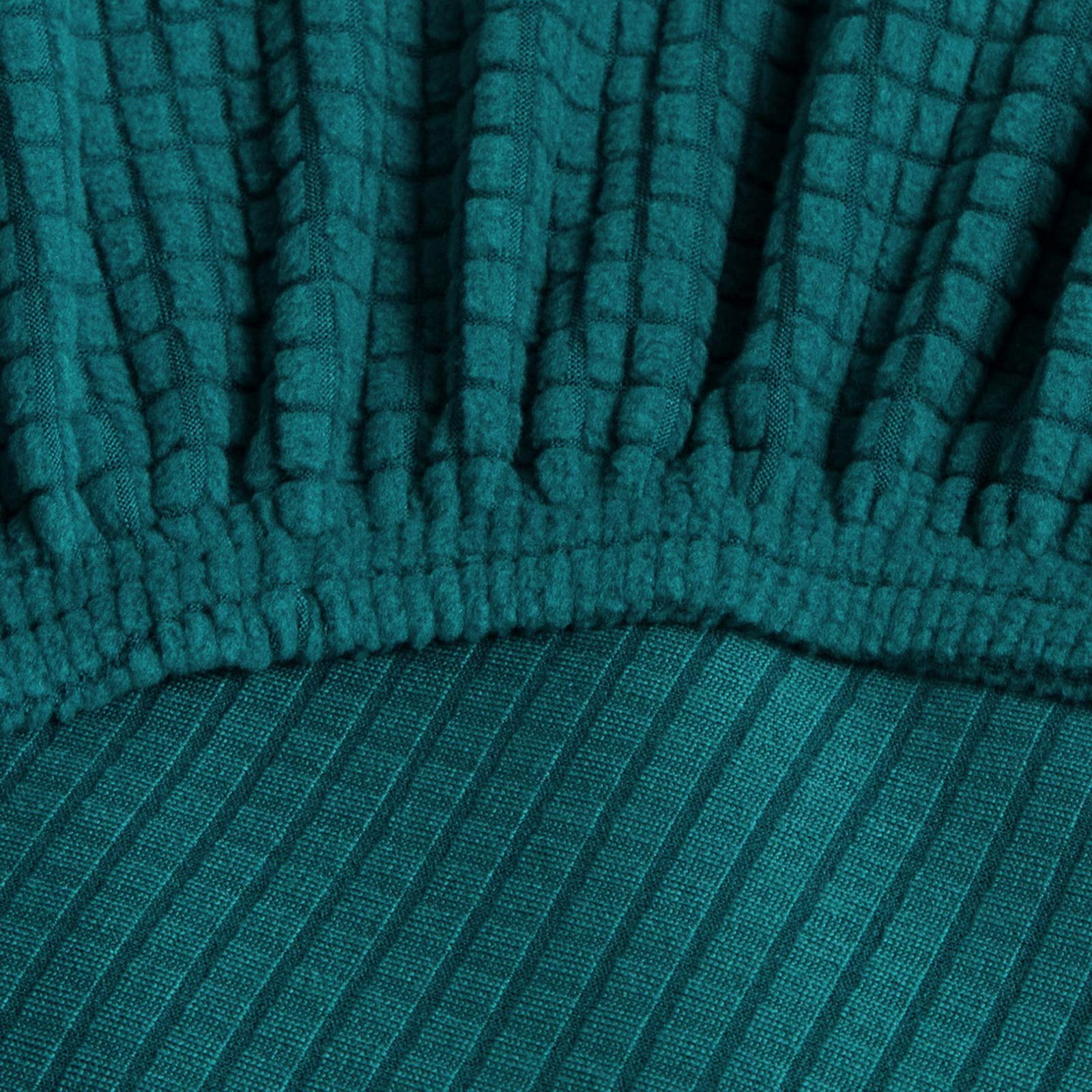 Stretch Jacquard Saucer Chair Slipcover - Removable Spandex Fabric Cover for Round Moon Chairs (Green) | Perfect for Living Room, Bedroom, Dorm or Outdoor Relaxation