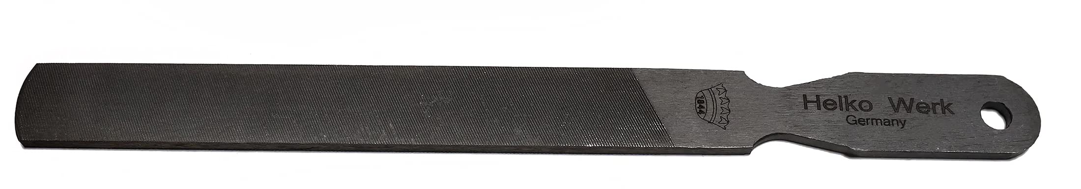 1844 Helko Werk Germany Dual Sided Axe Sharpening File - Heavy Duty Single-Cut & Cross-Cut Metal Hand File for Axes & Hatchets - Perfect for Camping, Woodworking & Outdoor Survival (Model #22102)