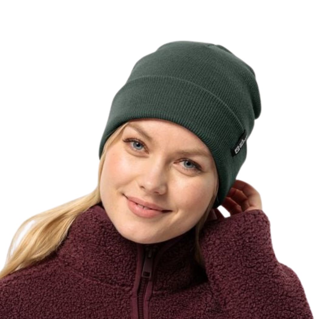 Jack Wolfskin Rib Unisex Beanie - Warm Winter Hat for Men & Women - Outdoor Skiing, Hiking, Snowboarding Accessories