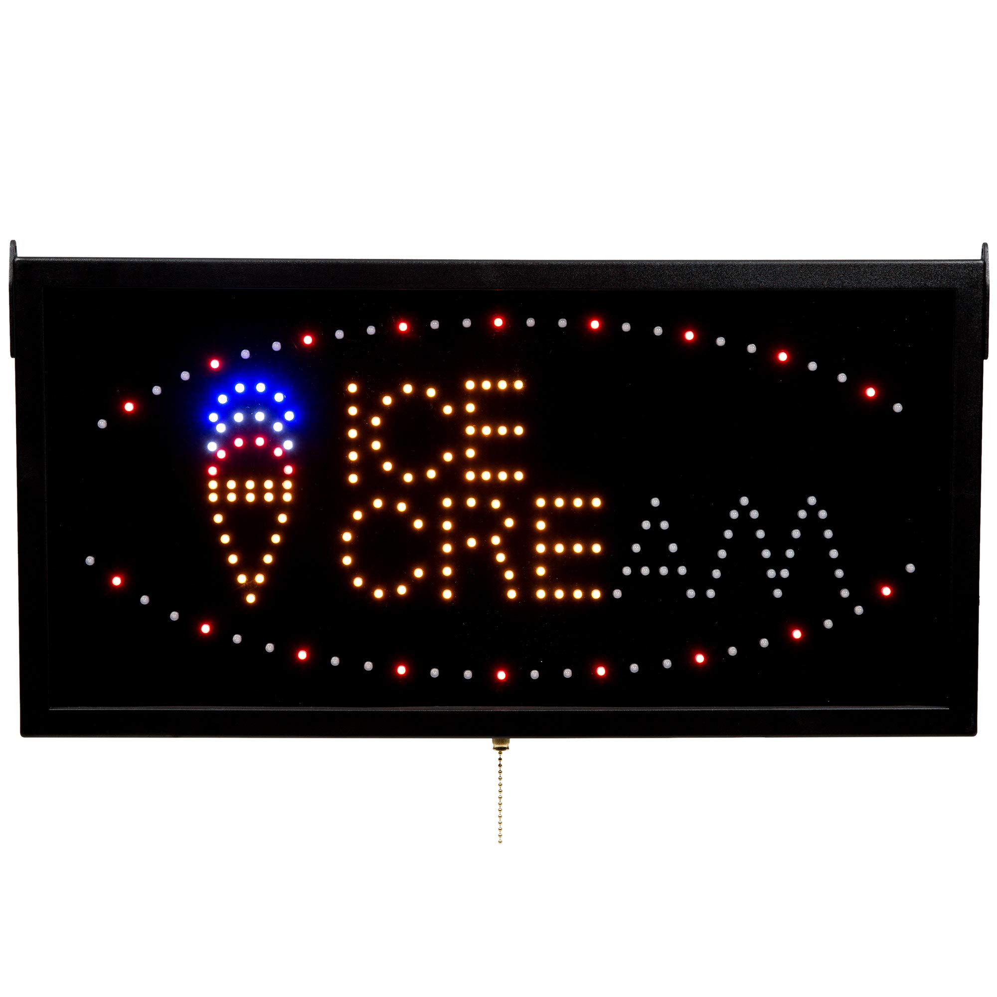 Table Top King ICE13L LED Ice Cream Sign for Shops & Cafes