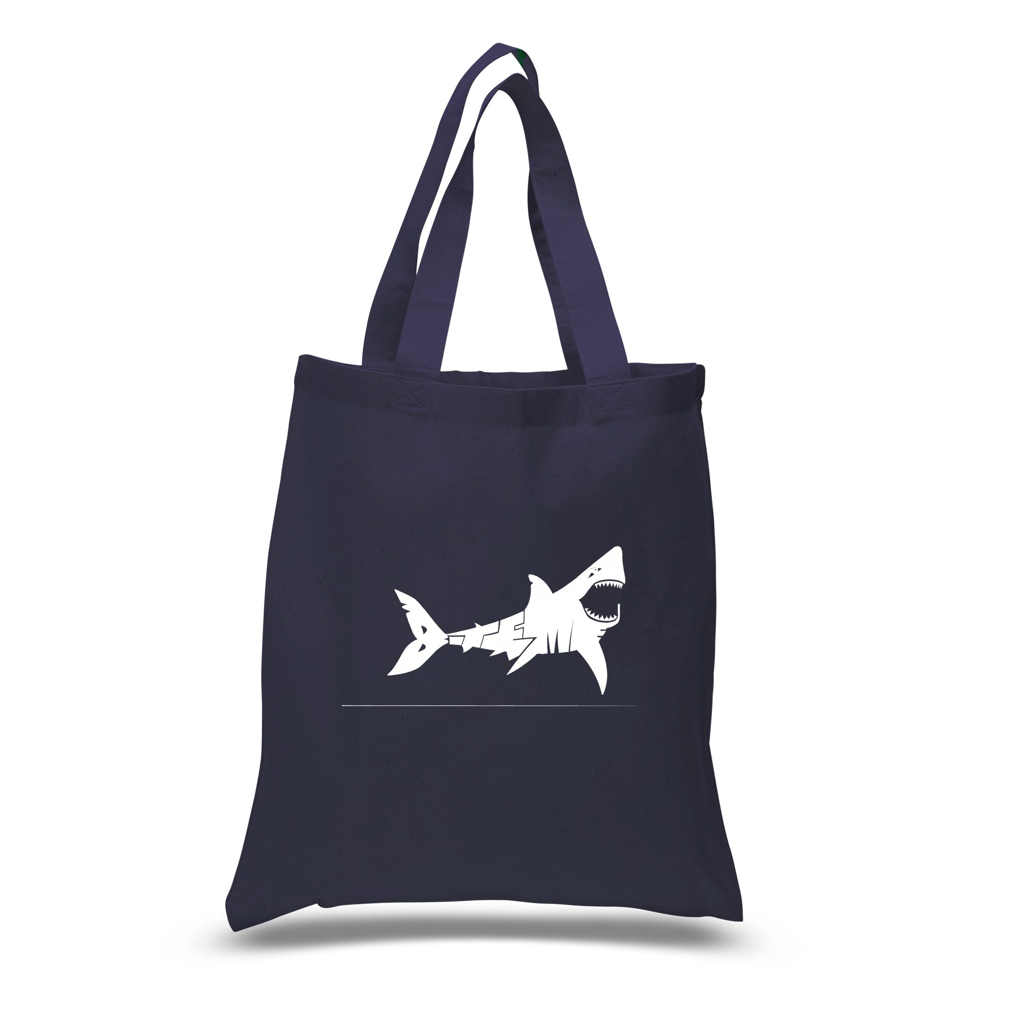 LA POP ART Word Art S Tote Bag - Bite Me | Trendy Canvas Shopper for Women | Perfect for Beach, Shopping & Everyday Use