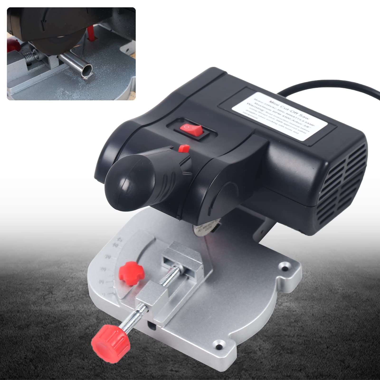 Mini Benchtop Cut-off Saw 4500 RPM 90W for Wood, Metal & Plastic Cutting - DIY & Craft Projects