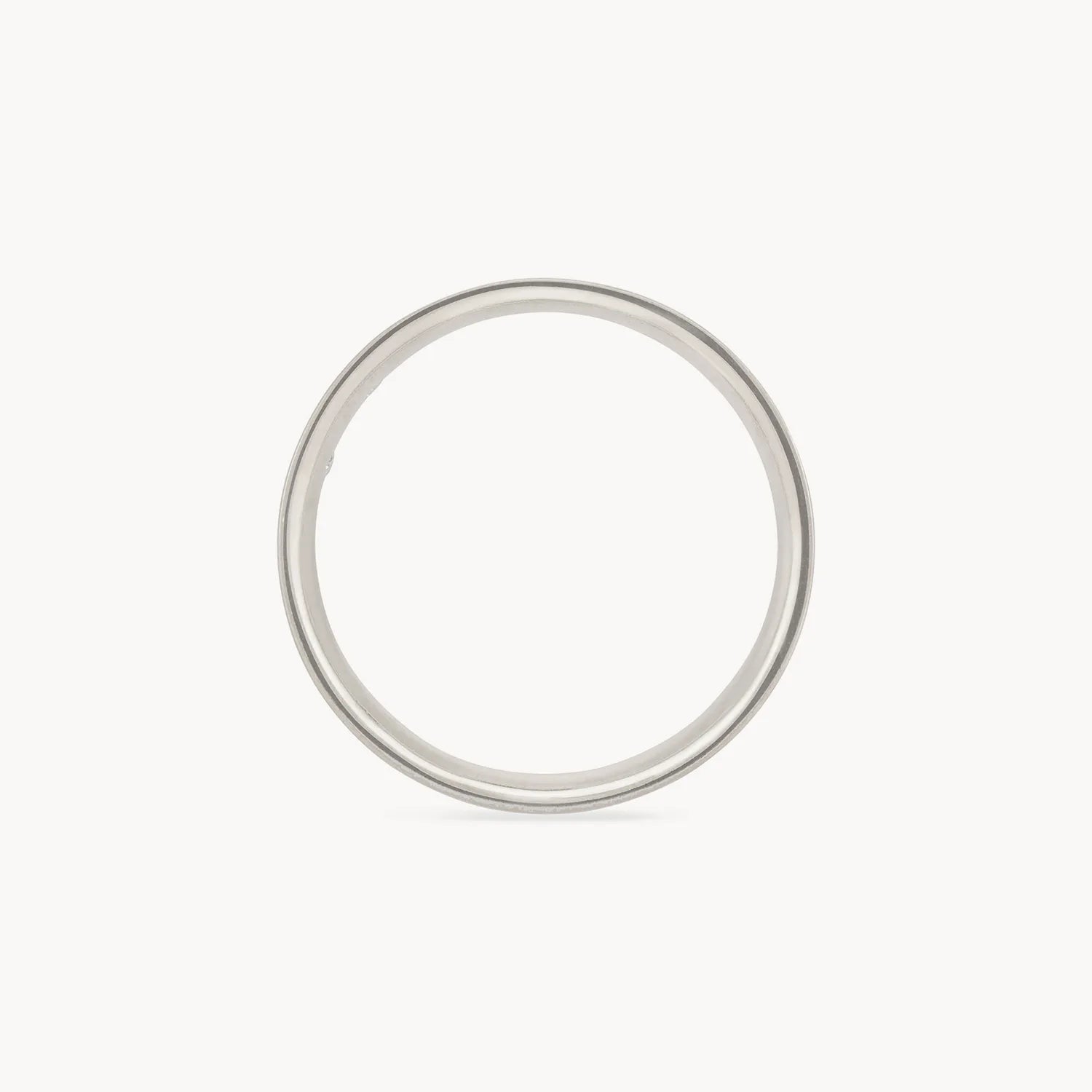 14K White Gold Brushed Everlast Band Ring - Elegant & Durable Jewelry for Men & Women | Perfect for Weddings, Anniversaries & Everyday Wear