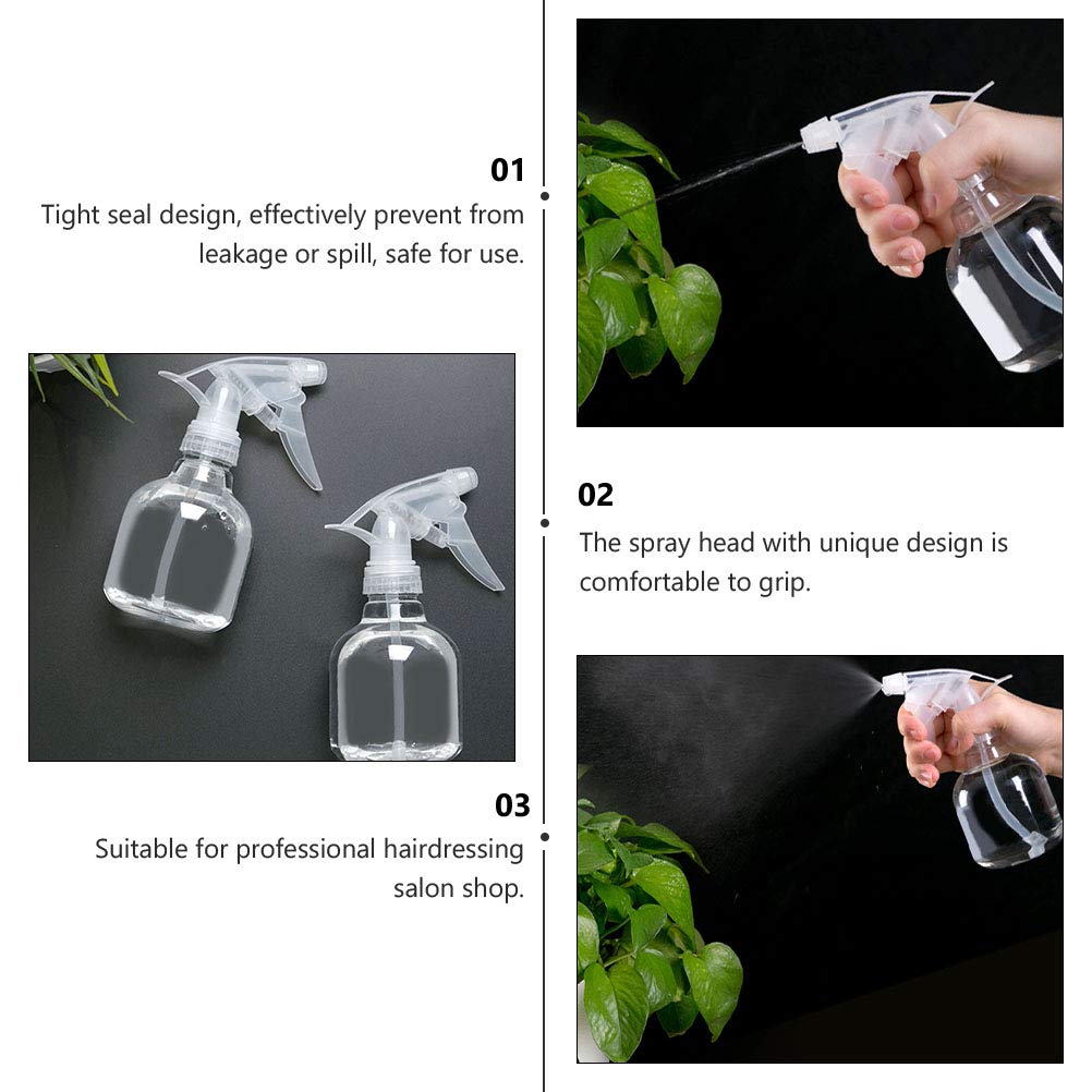 Uonlytech 5-Pack Fine Mist Spray Bottles for Hair, Travel, Essential Oils & Pet Care - Perfect for Salon, Home & On-The-Go Use