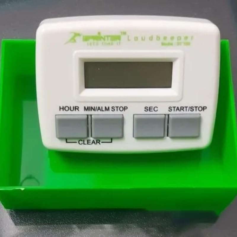 LABART White Digital Timer (DT 109) - Extra Loud Alarm, Countdown & Count Up, Magnetic Back for Kitchen, Laboratories, Cooking, Baking, Gym Workouts & Study Sessions