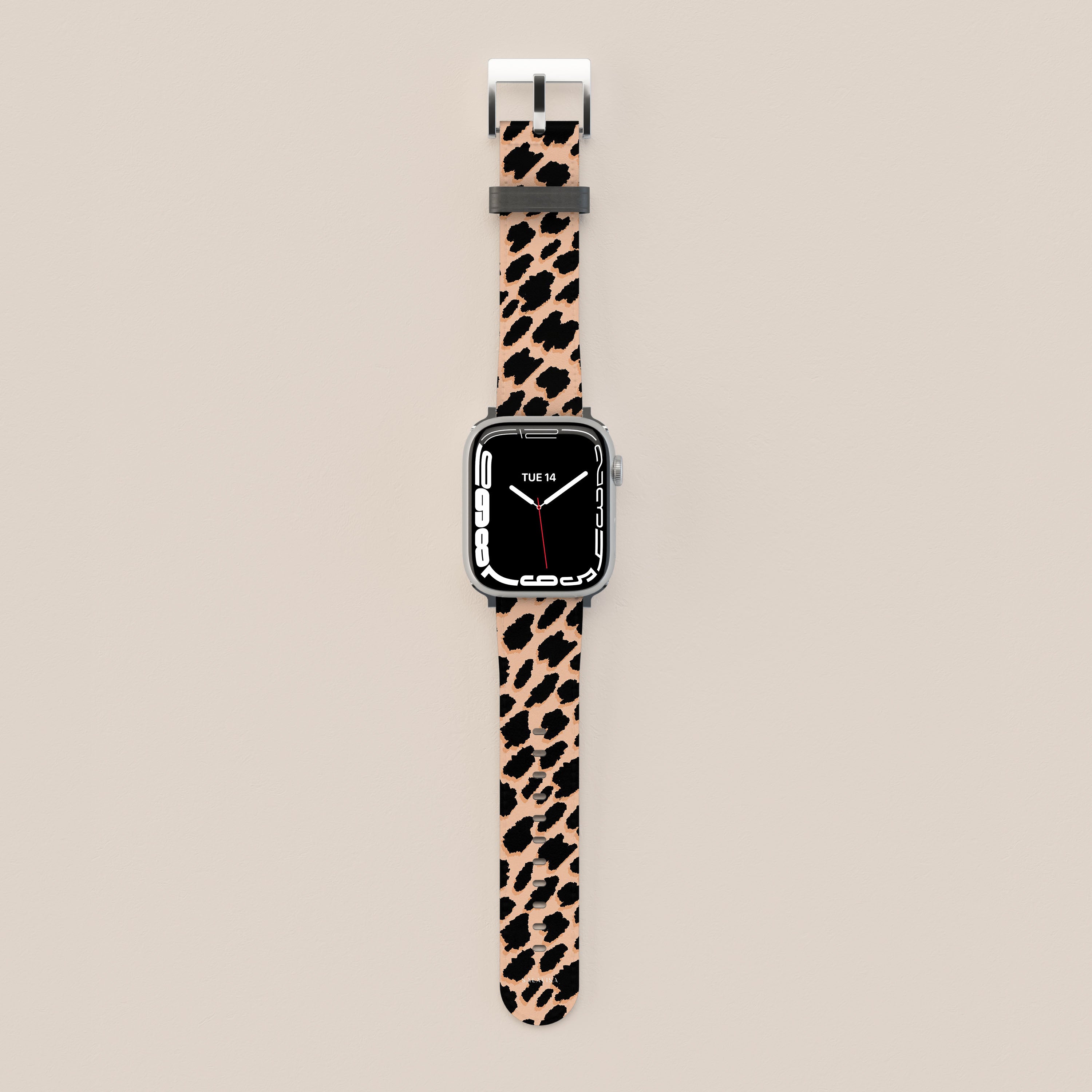 Stylish Pink Leopard Print Apple Watch Band - Soft Silicone Replacement Strap for Apple Watch Series 9/8/7/6/SE/5/4/3/2/1 - Perfect for Workouts, Fashion Accessories & Everyday Wear