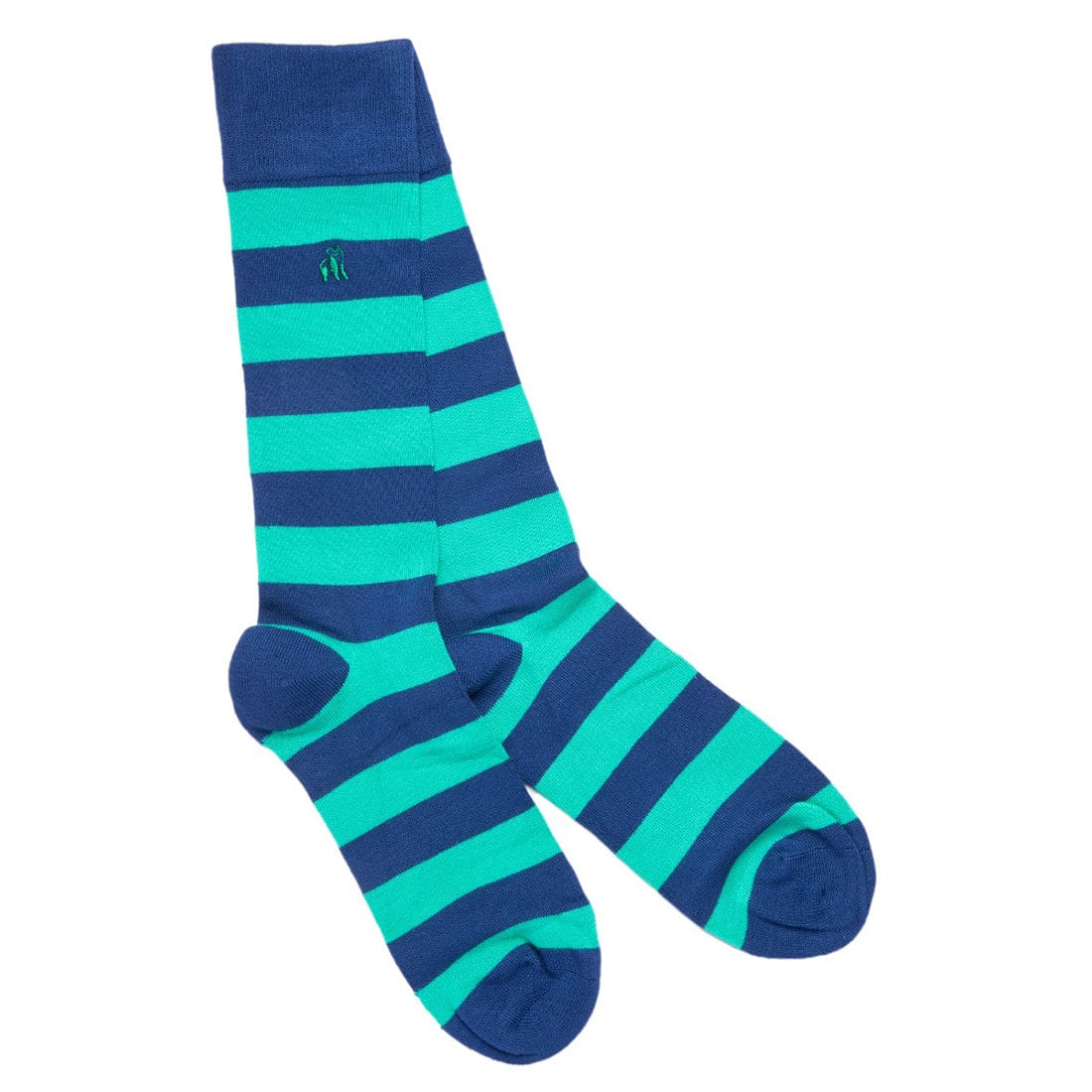 Lime Green Striped Bamboo Socks for Men & Women - Eco-Friendly Breathable Comfort Socks for Yoga, Running & Daily Wear