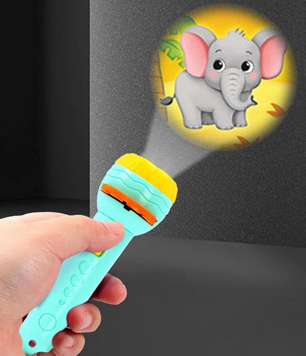 Prisma Collection 6 Slides 48 Patterns Mini Projector Torch Toy - Kids Educational Flashlight Projector for Bedtime Stories & Learning | Night Light for Children's Rooms & Playtime