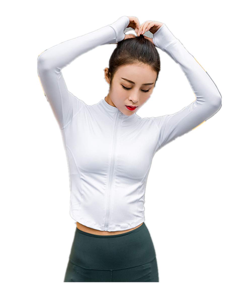 Women's Lightweight Stretchy Athletic Jacket - Full Zip Running & Workout Track Jacket for Gym, Yoga & Outdoor Activities