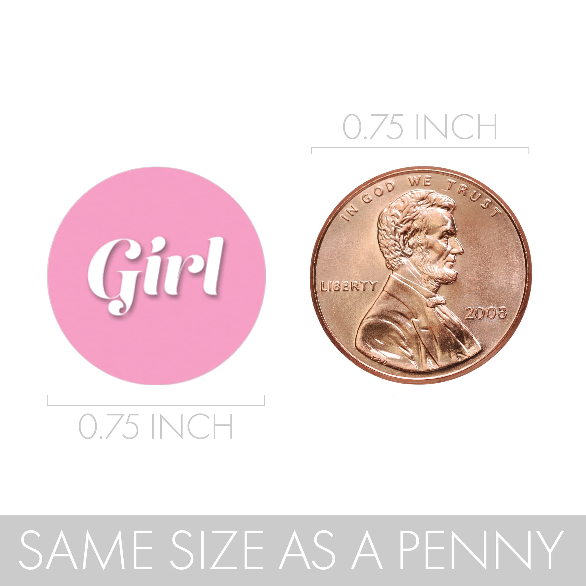 Baby Gender Reveal Party Favor Stickers - Team Girl & Team Boy Chocolate Kisses Candy Labels (180 Count) - Perfect for Gender Reveal Parties, Baby Showers & Celebrations
