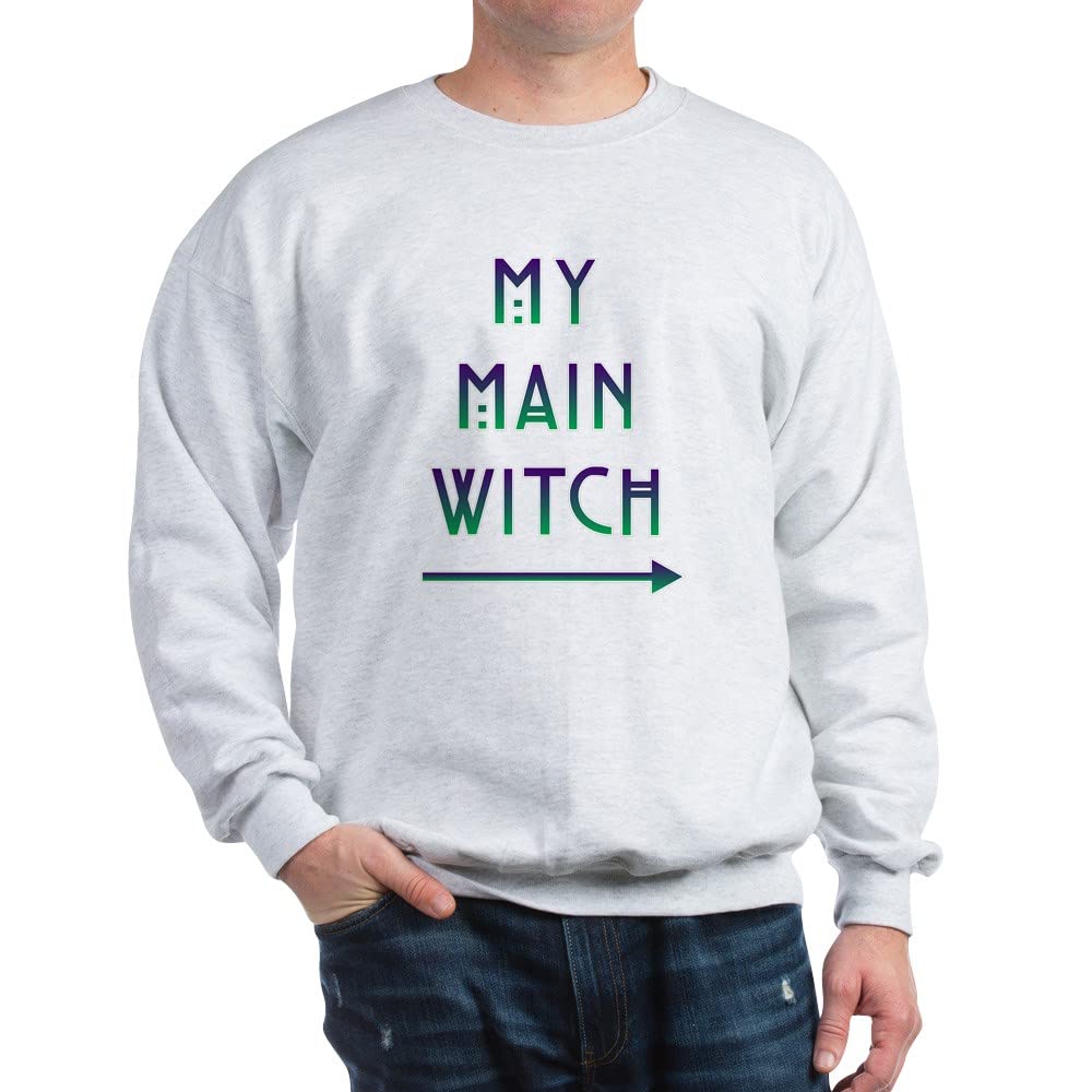 Halloween My Main Witch Sweatshirt - Women's Cute & Comfortable Pullover for Halloween Parties & Fall Outfits