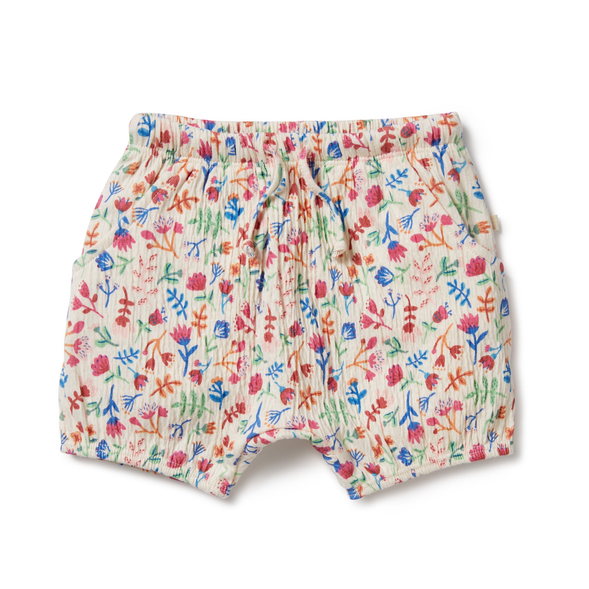 Tropical Garden Crinkle Bloomer Shorts for Women - Comfortable & Stylish Summer Shorts with Elastic Waist - Perfect for Beach, Vacation, and Casual Wear