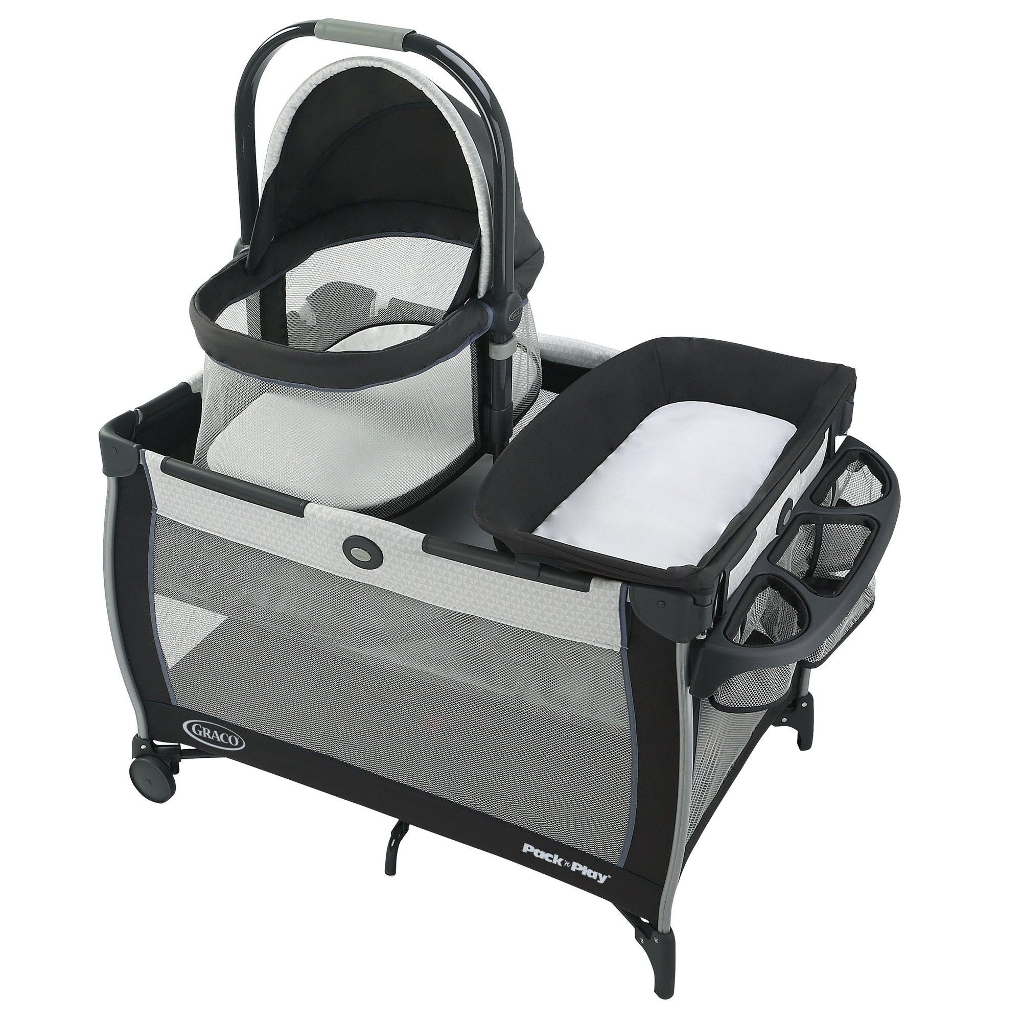 Graco Pack 'n Play Day2Dream Bassinet Playard - Portable Baby Crib with Removable Bassinet for Newborns & Toddlers - Perfect for Nursery, Travel & Bedside Sleeping