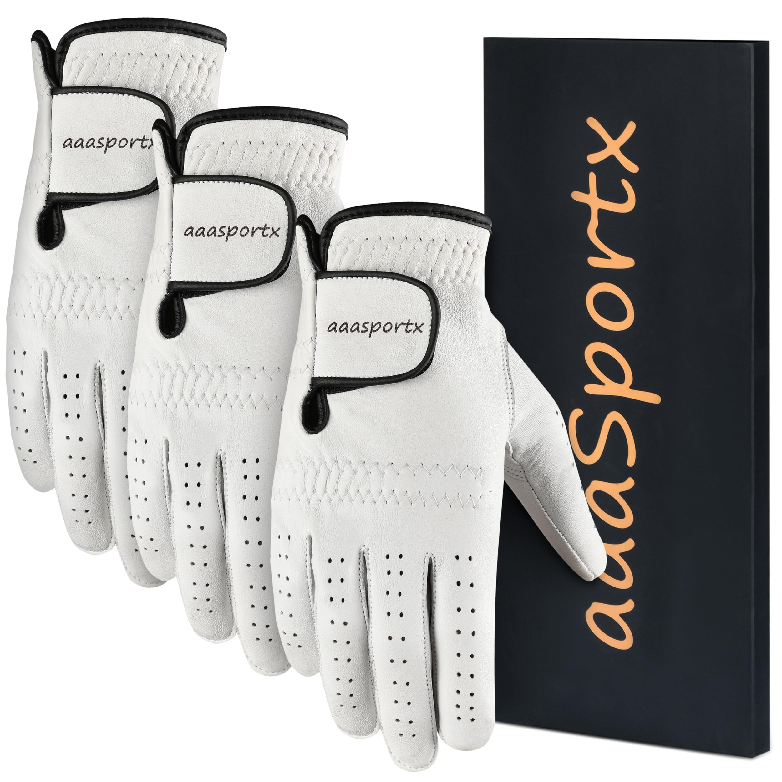 Premium Men's Golf Gloves - Left/Right Hand Breathable Comfort Fit - Ideal Golf Gifts for Players & Enthusiasts - Perfect for Driving Range, Course Play & Tournament Practice