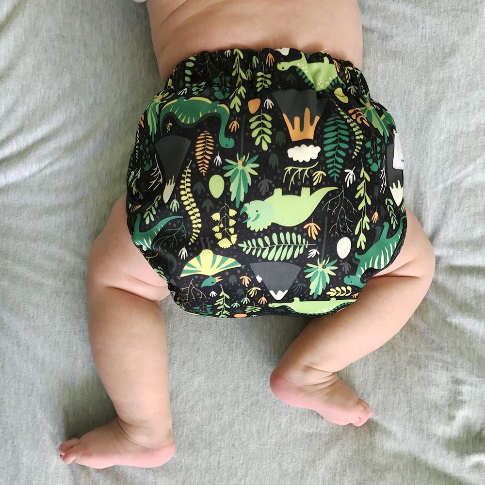 Reusable Waterproof Diaper Cover Shell for Baby - Soft Breathable Cloth Diaper Covers for Prefolds, Flats, Fitted or Inserts (Atom) | Perfect for Daycare, Travel & Overnight Protection