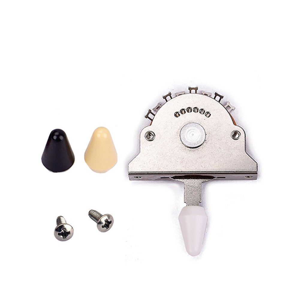 Alnicov 5-Way Pickup Selector Switch for Electric Guitar - Premium Replacement Part with Installation Tips | Perfect for ST, FD Models & DIY Guitar Upgrades