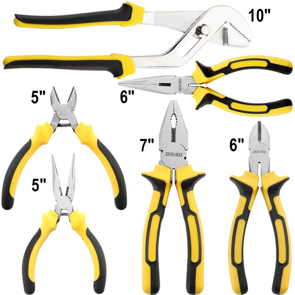 DOWELL 24-Piece Homeowner Tool Set - Complete Home Repair Hand Tool Kit with Durable Portable Tool Bag | Perfect for DIY Projects, Household Repairs & Emergency Fixes