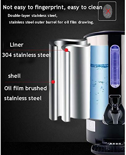 **INTBUYING 21.7L Stainless Steel Commercial Hot Water Dispenser with Faucet - Instant Boiling, Temperature Control for Coffee & Tea - Ideal for Office, Kitchen & Restaurant Use**