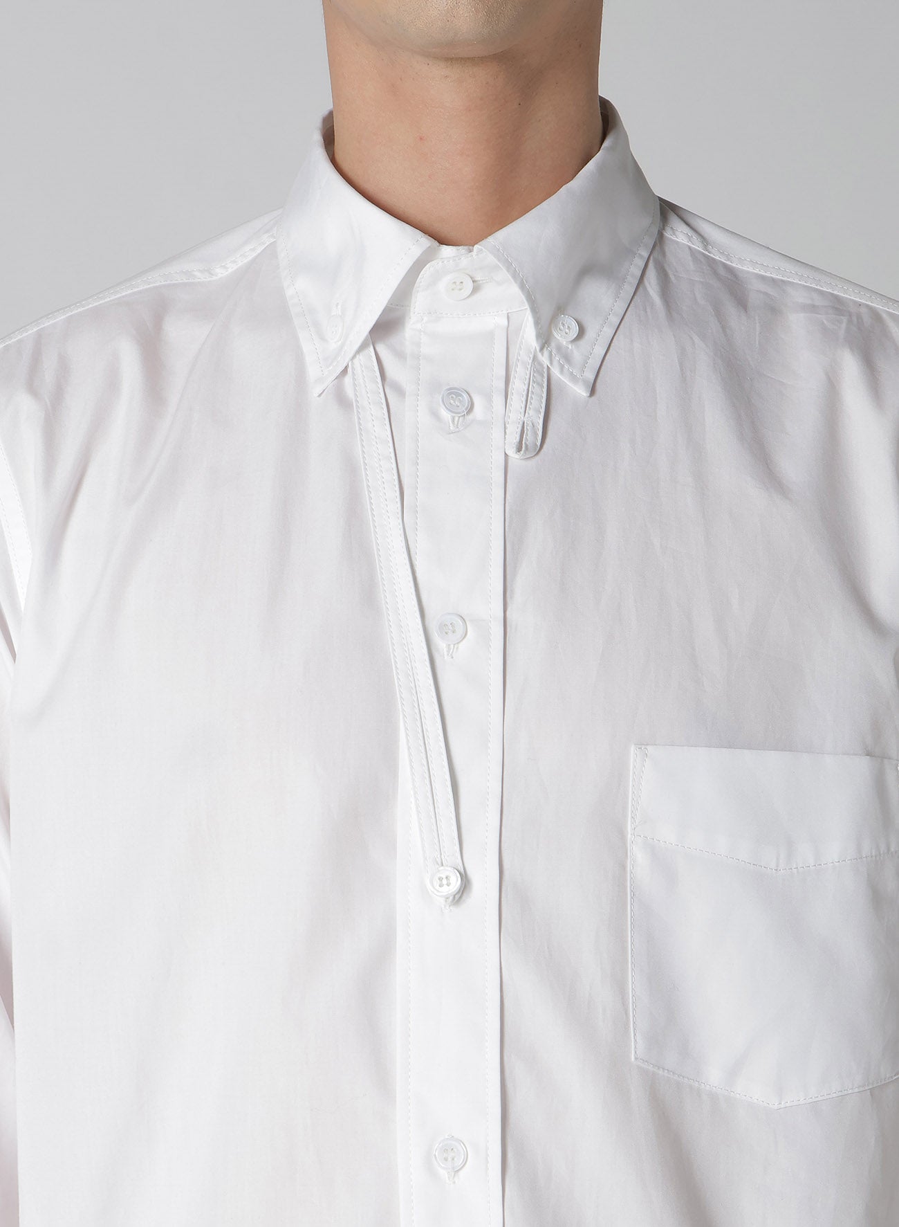 Chain Stitch Broad Loop Shirt for Men - Vintage Denim Button-Up Casual Wear for Street Style & Everyday Outfits