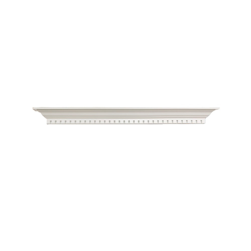 Lexington Hearth Federal Style Concrete Faux Wood Fireplace Mantel Shelf - Perfect for Living Room, Bedroom & Home Decor