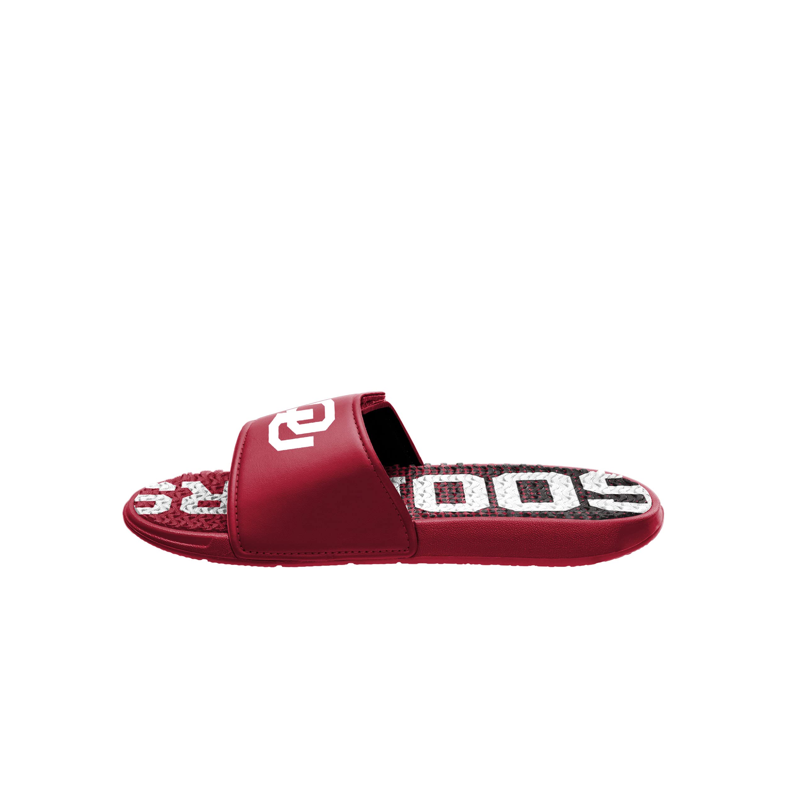 FOCO Men's NCAA College Team Logo Athletic Sport Shower Flip Flops - Gel Cushion Slides Sandals with Gradient Wordmark - Size 9-10 US - Perfect for Pool, Beach, Locker Room & Casual Wear