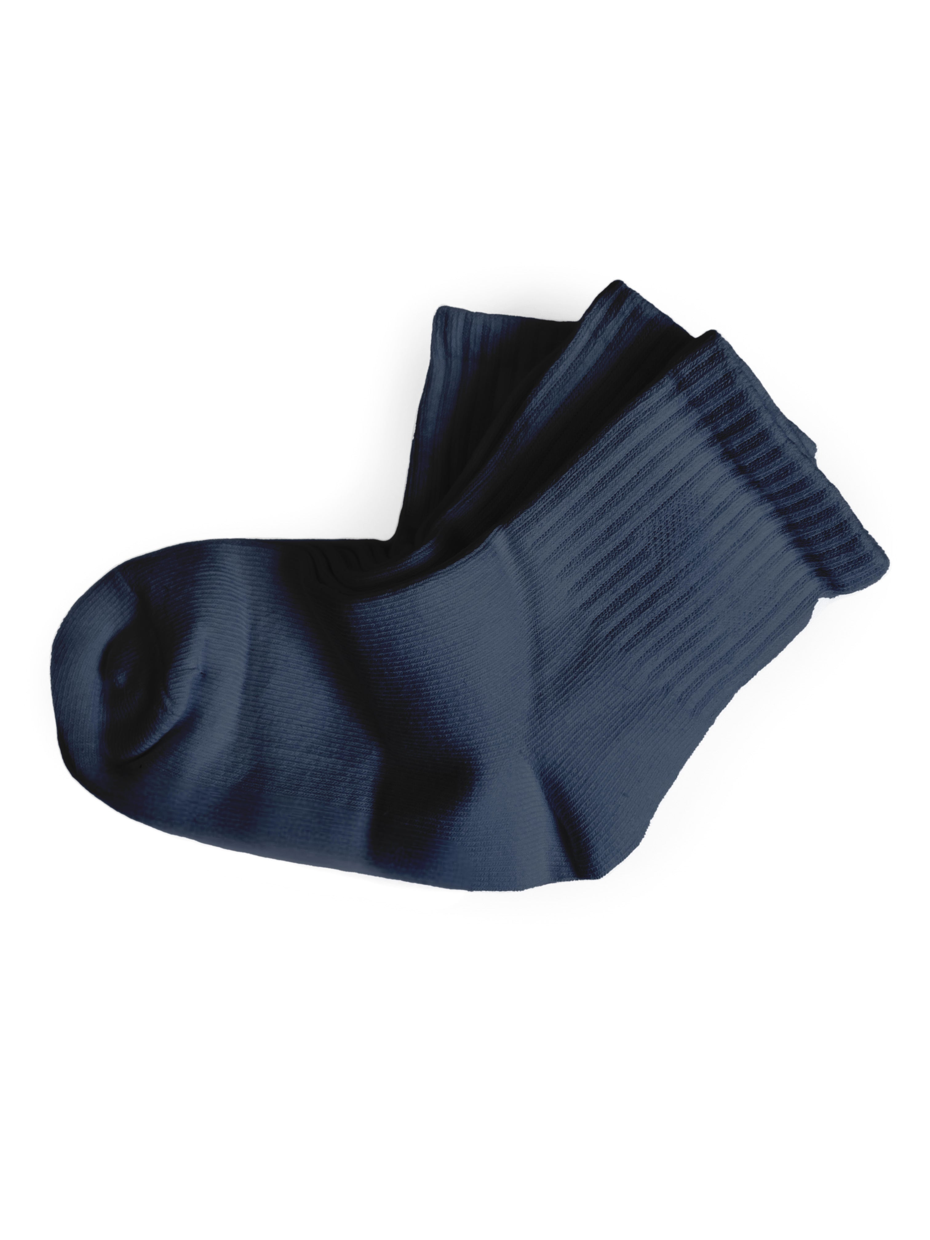 Premium Cotton Basic Socks for Men & Women - Soft Breathable Navy Blue Crew Socks - Perfect for Casual Wear, Sports & Daily Comfort