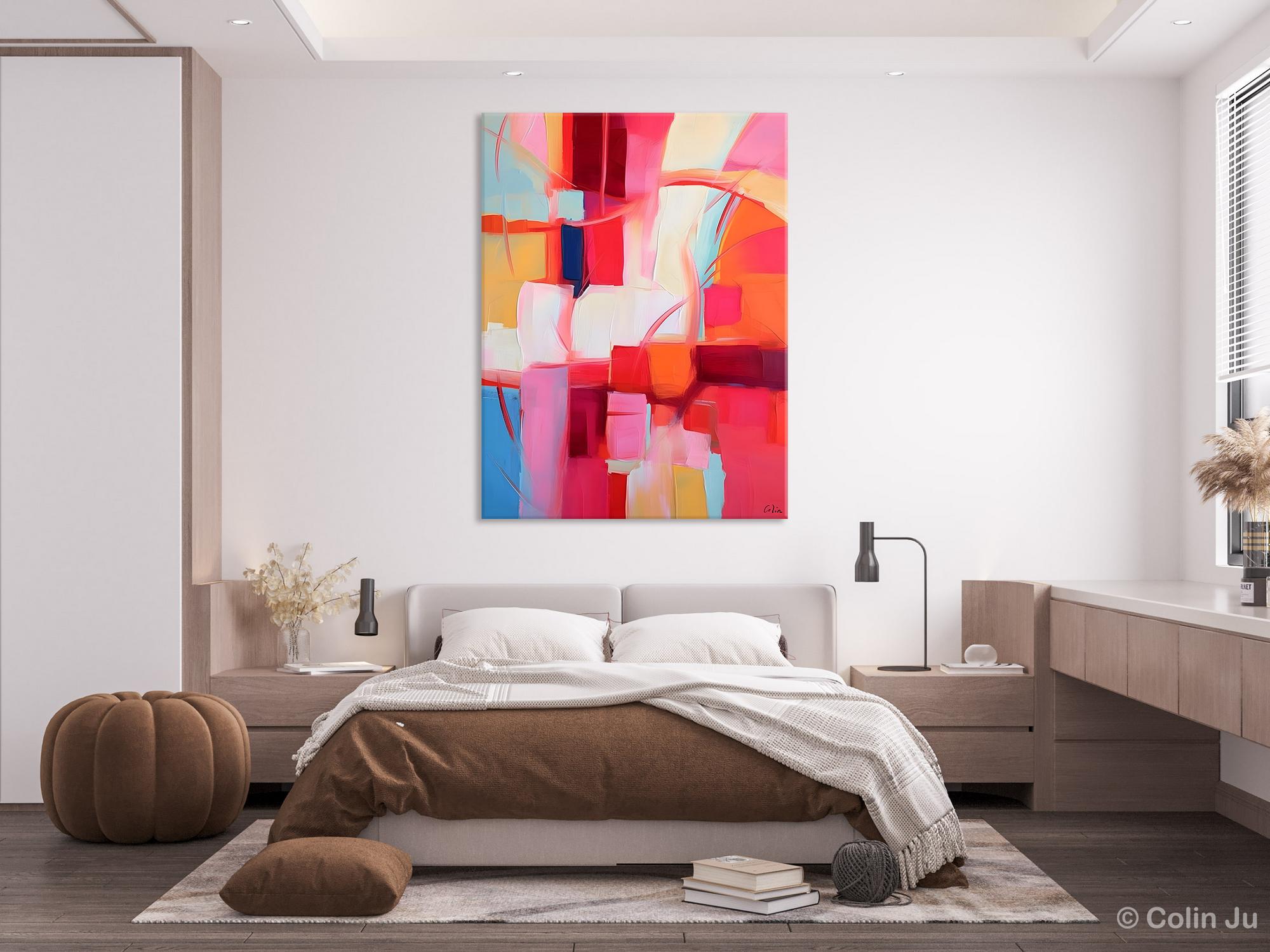 Hand Painted Abstract Acrylic Wall Art - Original Modern Extra Large Canvas Painting for Bedroom Decor - Perfect for Living Room, Office & Home Interior Design
