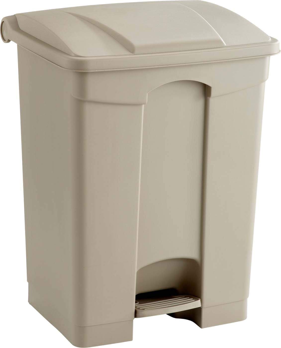 17 Gallon Step-On Plastic Trash Can with Lid - Hands-Free Foot Pedal for Kitchen, Bathroom, Office & Home Use - Durable & Odor-Proof Waste Bin (Model 9922)