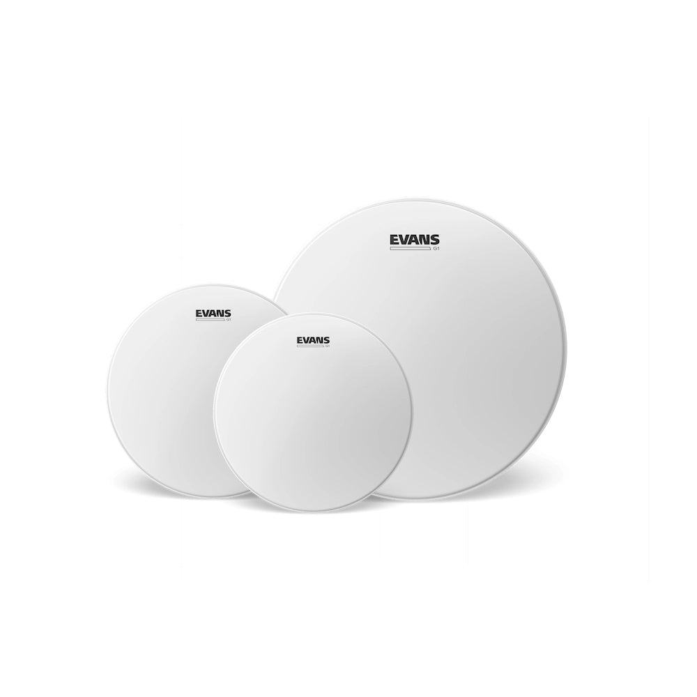 Evans ETG1CTD Drum Head Pack - G1 Clear Tom Drum Heads (10/12/16 Inch) for Professional Drummers | Perfect for Live Performances & Studio Recording